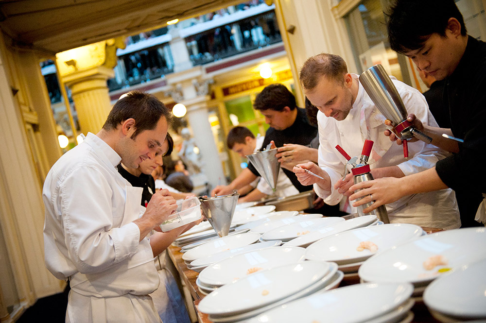 Alexandre Couillon (La Marine, Noirmoutier) & David Toutain (L'Agapé Substance, Paris), Passage Pommeraye, 2012