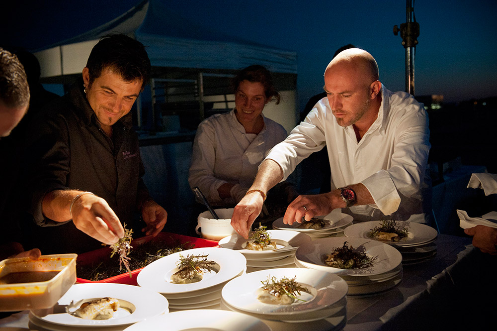 Éric Guérin (La Mare aux Oiseaux, Saint-Joachim) & Jean-Marie Baudic (Youpala Bistro, Saint-Brieuc), Toit de l’ensa – école d’architecture, 2012