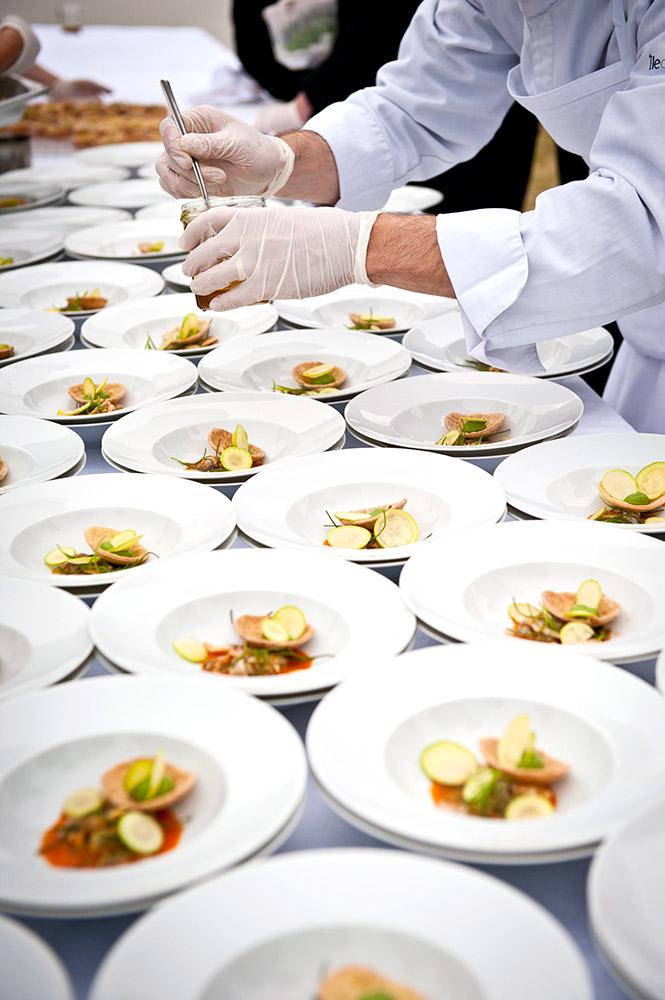 Déjeuner au vert avec Alexandre Couillon (La Marine, Noirmoutier) & Peeter Pihel (Alexander Restaurant, Pädaste, Muhu, Estonie), Île d’Yeu, 2012