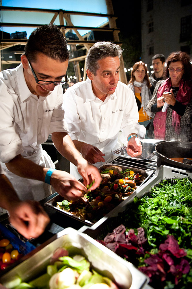 La Tablée unique autour d’Alain Passard, Cour du Château des ducs de Bretagne, 2012